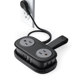 ORICO Travel Power Strip with USB C 4 Outlets 3 USB Ports 1 Type C 4FT Wrapped Extension Cord Non Surge Protector Cruise Ship Approved Wall Mountable Flat Plug ETL Listed for Home Office Dorm