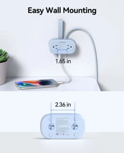 ORICO Travel Power Strip with USB C 4 Outlets 3 USB Ports 1 Type C 4FT Wrapped Extension Cord Non Surge Protector Cruise Ship Approved Wall Mountable Flat Plug ETL Listed for Home Office Dorm