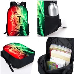 Football Cartoon Three Piece Set Backpacks For Boy And Girls Best Gifts 3D Cartoon School Backpack For Children
