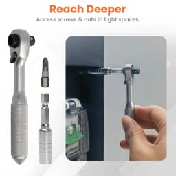 Precision Screwdriver Set with Ratchet Wrench & Magnetic Bit Driver | Wrench Extender, Mini Ratchet Set, For Bicycle, Phone, Computer, Furniture Repair, DIY Projects