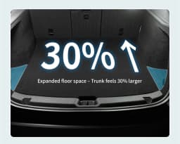 For 2024-2026 Model 3 TPE Trunk Side Storage Bins 2PCS Custom Fit Cargo Organizer Waterproof Dustproof Odorless Easy Clean Anti-Slip