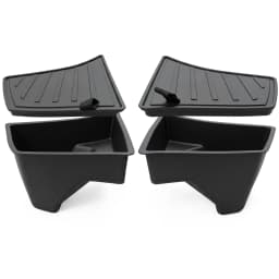 For 2024-2026 Model 3 TPE Trunk Side Storage Bins 2PCS Custom Fit Cargo Organizer Waterproof Dustproof Odorless Easy Clean Anti-Slip