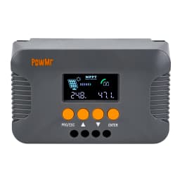 US Stock 10A MPPT Boost-Type Solar Charger Controller Compatible with 24V/36V/48V/60V/72V LiFePO4 Gel and Flooded Lead-acid Battery for RV Home Camp Boat
