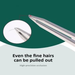 Colorful Stainless Steel Precision Eyebrow Tweezers Flat Tip Hair Removal Tweezers for Eyebrow Shaping Facial Plucking Eyelash Extension Beauty Makeup Tool