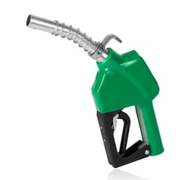 3/4" NPT Automatic Fuel Nozzle with Hook, Gas Pump Handle Fuel Nozzle with 3-speed Padlock (9-16 GPM) for Gasoline, Diesel, Biodiesel up to B20, E15 & Kerosene