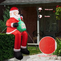 5.6FT Inflatable Christmas Santa Claus Decoration LED Home Ornament Christmas Gifts Supplies Toy Xmas Yard Decor