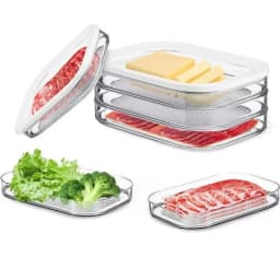 3-Layer Deli Meat Storage Container With Airtight Lid BPA Free PP Transparent Stackable Fridge Organizer Box For Cold Cuts Bacon Cheese Lunch Meat For Storing Cold Cuts, Cheese, Luncheon Meat, Salami Sausage And More, Perfect For Meal Prep And Storage