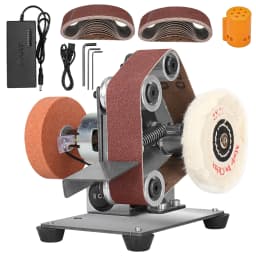 Mini Electric Belt Sander DIY Polishing Grinding Machine Cutter Edges Sharpener Multifunctional Grinder Power Tool