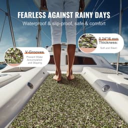 SucceBuy Boat Flooring EVA Foam Boat Decking Non-Slip Self-Adhesive Flooring Marine Carpet for Boats Yacht Pontoon Kayak Decking