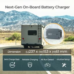 Renogy 12V 40A DC to DC Battery Charger, Using Multi-Stage Charging in RVs, Commercial Vehicles, Boats, Yachts