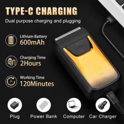 USB Rechargeable Electric Shaver for Men Cordless Beard Trimmer Shaving Barber Machines Hair Cutting Machine Trimmer for Men