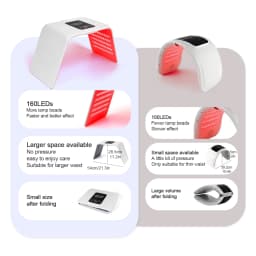 7 Colors LED Photon Machine Foldable Skin Care Equipment Skin Rejuvenation Light Facial Body Beauty Machines For Skin Care