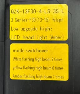 Car LED Headlight For BMW 3 Series F30 F31 F35 2013-2018 Yellow White Amber DRL Fog Turn Signal Lamp Plug and Play