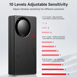 150dB Car Alarm System, Anti-Theft Vibration Alarm Wireless Remote Anti Theft Device for Car, Truck, RV, E-Bike, Motorcycle