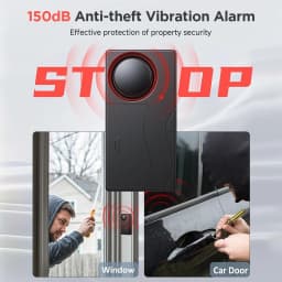 150dB Car Alarm System, Anti-Theft Vibration Alarm Wireless Remote Anti Theft Device for Car, Truck, RV, E-Bike, Motorcycle