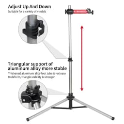 WEST BIKING Portable Bike Repair Stand Aluminum Alloy MTB Road Bicycle Repair Workstand Adjustable Storage Display Stand