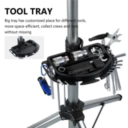 WEST BIKING Portable Bike Repair Stand Aluminum Alloy MTB Road Bicycle Repair Workstand Adjustable Storage Display Stand