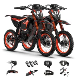QRONGE X1 Spark Electric Dirt Bike for Teens Adults 4500W Peak Electric Motorcycle 60V 28.8Ah E-Dirt Bike 60 Mile Range E-Bike + 1 Year Warranty