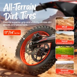 QRONGE X1 Spark Electric Dirt Bike for Teens Adults 4500W Peak Electric Motorcycle 60V 28.8Ah E-Dirt Bike 60 Mile Range E-Bike + 1 Year Warranty