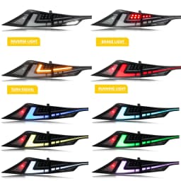 LED RGB Tail Lights Assembly for Lexus IS250 IS350 IS300 IS200t ISF 2014-2020 3IS Color Change Clear Rear Lamps Assembly
