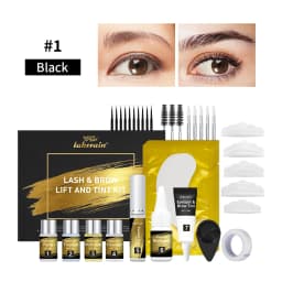 Lash and Brow Lift and Tint Kit Eyelash Perm Salon or Home Use Long Lasting Lakerain Cosmetics Makeup Ues for Salon Home