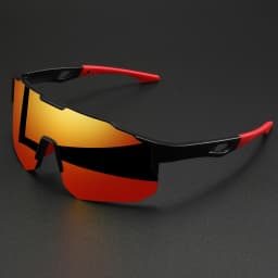 Oversized Colorful Sports Sunglasses - Wraparound Design, UV400 Unisex Comfort Fit for Cycling, Hiking & Outdoor