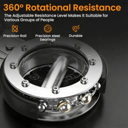 Rotator Machine Forearm Exerciser Arm Trainer With Adjustable Resistance 8-15Lbs 360° Rotatable Multifunctional Grip Strength Trainer for Home Boxing Gym