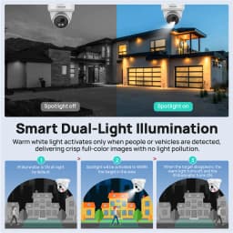 VIKYLIN 8MP IP Security Camera Poe 4K Smart Dual Light Audio Fixed Camera Human Vehicle Detection Support SD Storage ONVIF IP67 Home CCTV Outdoor Surveillance Camera