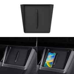 Center Console Wireless Charging Pad For Tesla Model Y 2025 2026 Juniper Non-Slip Silicone Mat For Tesla Model 3 2024-2026 