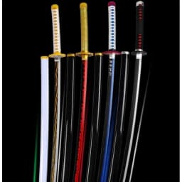 40inch Glow Demon Slayer Katana Kimetsu Tanjirou Cosplay Prop Sword Real Size Japanese Katana Led Lightsabre Samurai Toy Gift
