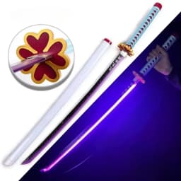 40inch Glow Demon Slayer Katana Kimetsu Tanjirou Cosplay Prop Sword Real Size Japanese Katana Led Lightsabre Samurai Toy Gift