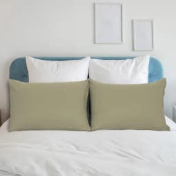 2-Piece Soft Microfiber Pillowcases, Travel, Khaki