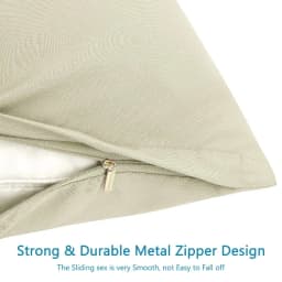 2-Piece Soft Microfiber Pillowcases, Travel, Khaki