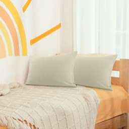 2-Piece Soft Microfiber Pillowcases, Travel, Khaki
