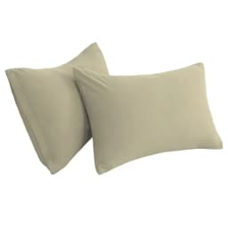 2-Piece Soft Microfiber Pillowcases, Travel, Khaki