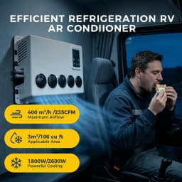 12V Semi Trucks Air Conditioning Cooling System 10000BTU Split Electric Parking Air Conditioner For Bus Van Tractor RV Caravan