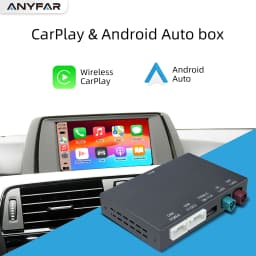 ANYFAR Wireless CarPlay/Android Auto Adapter for BMW CIC System Carplay Retrofit Decoder Module, Supports OEM Controls