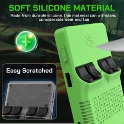R36S/R35SPlus Game Console Storage Bag EVA Hard Portable Protective Case Accessories R36S Silicone Cover, Screen Protector Film