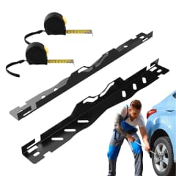 Wheel Alignment Tool Plates 1 Pair Heavy Duty Easy Install Car Alignment Gauge with 2 Tape Measures For Sedan Repair
