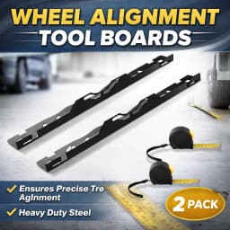Wheel Alignment Tool Plates 1 Pair Heavy Duty Easy Install Car Alignment Gauge with 2 Tape Measures For Sedan Repair