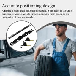 Wheel Alignment Tool Plates 1 Pair Heavy Duty Easy Install Car Alignment Gauge with 2 Tape Measures For Sedan Repair