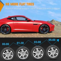 Nilight Tire Inflator Portable Air Compressor, Car Air Pump 150PSI Digital Tire Pressure Gauge Auto Shutoff Tire Pump for Car