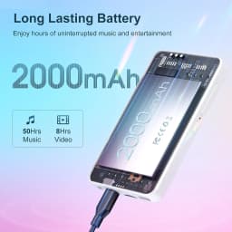 MECHEN 16GB Android 9.0  MP3 Player  with Bluetooth and WiFi， with Spotify，Audible，Pandora， Up to 512 GB (White)