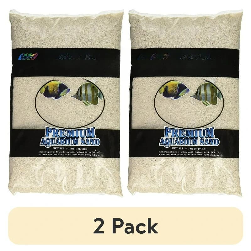 (2 pack) White Aquatic Sand 5-Pound Bag