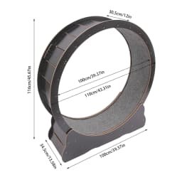 Cat Exercise Wheel 3.3ft Inner Diameter, Foldable Large Cat Treadmill for Indoor Cats Holds 110lbs 8 Silent Rollers
