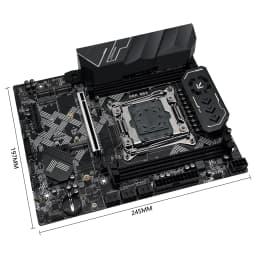 MACHINIST X99 V9S Motherboard Support TPM2.0 LGA 2011-3 Xeon E5 CPU DDR4 RAM C612 Chip with 3*NVME M.2 Slot SATA3.0 Black Armor