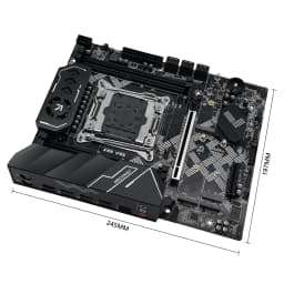 MACHINIST X99 V9S Motherboard Support TPM2.0 LGA 2011-3 Xeon E5 CPU DDR4 RAM C612 Chip with 3*NVME M.2 Slot SATA3.0 Black Armor