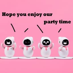Eilik Pink - Touch Interactive Toys, Cute Robot Pets with Abundant Emotions. Idle Animations&Mini-Games, Unique Gift for Girls & Boys. Support Update