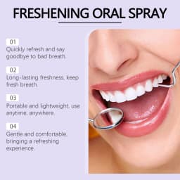 Mint Flavor Oral Spray Long-Lasting Freshness Bad Oral Odor Removal Teeth Cleaning Travel-Sized Portable Mouth Breath Freshener