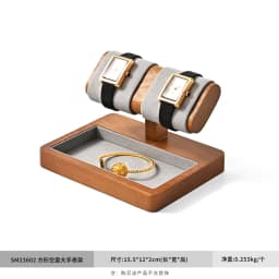 Oirlv Watch Display Stand Wooden Watch Storage Organizer Stand Ring Jewelry Holder Display for Wrist Watch Jewelry Display Rack